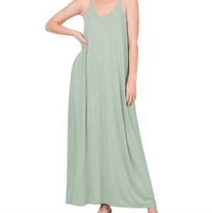 ZENANA maxi dress with pockets